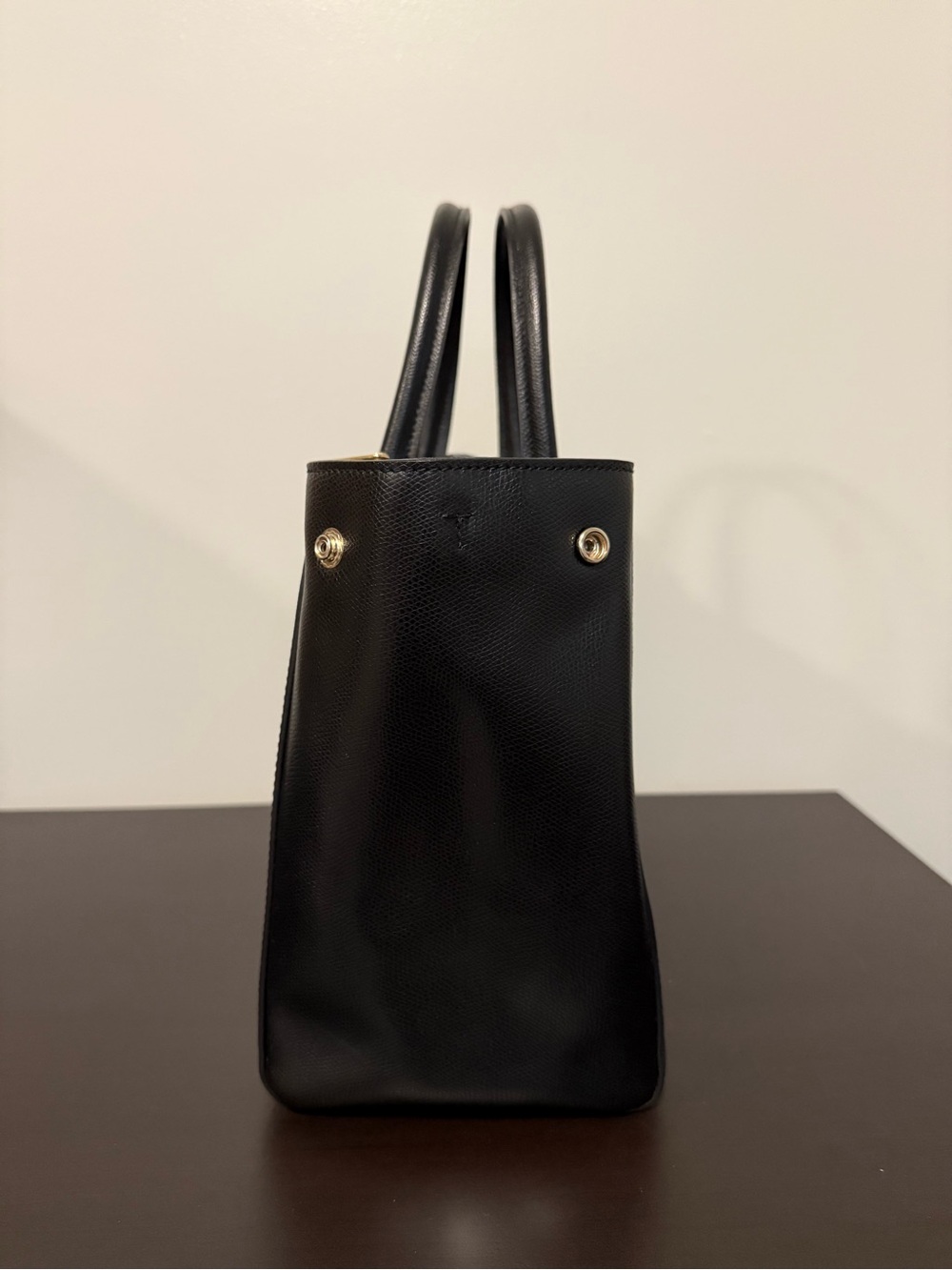 Furla Metropolis Medium Satchel Black Saffiano Leather Top Handle Crossbody - Picture 6 of 16
